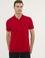 Kırmızı Polo Yaka Basic T-Shirt