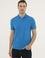 Açık Mavi Polo Yaka Basic T-Shirt