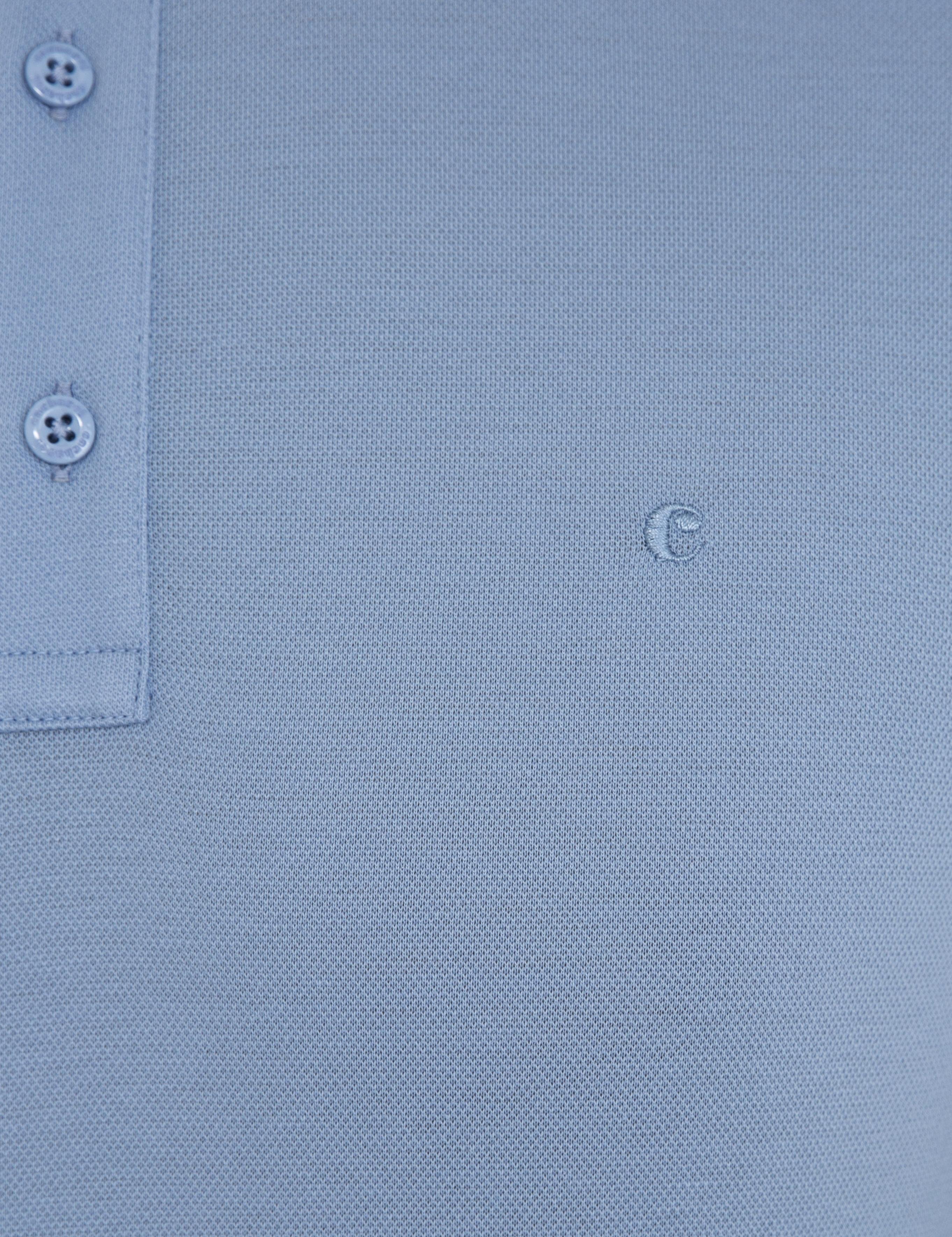 Açık Mavi Polo Yaka Slim Fit Basic T-Shirt