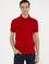 Kırmızı Polo Yaka Slim Fit Basic T-Shirt