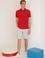 Kırmızı Polo Yaka Slim Fit Basic T-Shirt