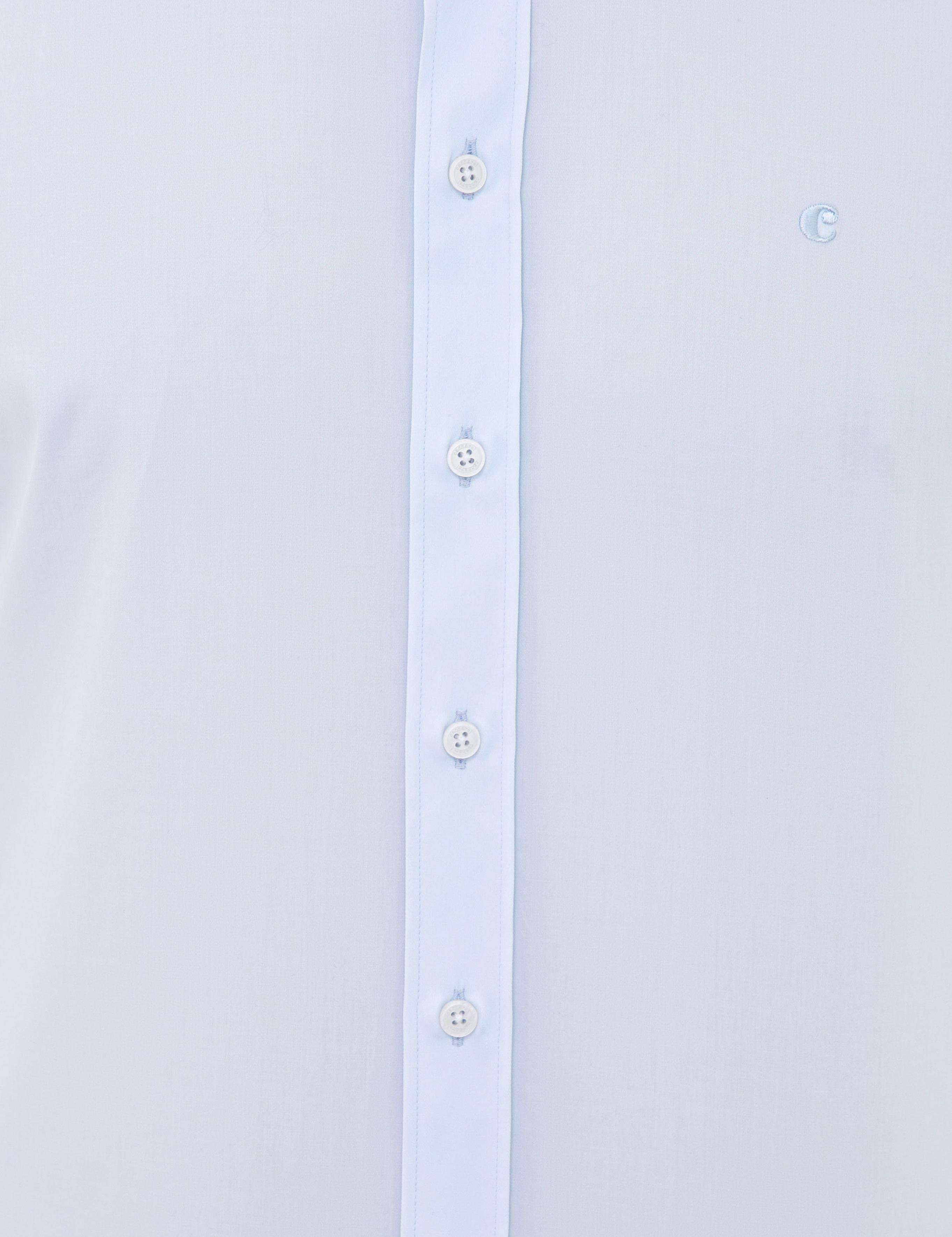 Açık Mavi Modern Fit Uzun Kollu Basic Gömlek