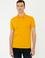 Sarı Polo Yaka Slim Fit Basic T-Shirt
