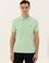 Su Yeşili Polo Yaka Slim Fit Basic T-Shirt