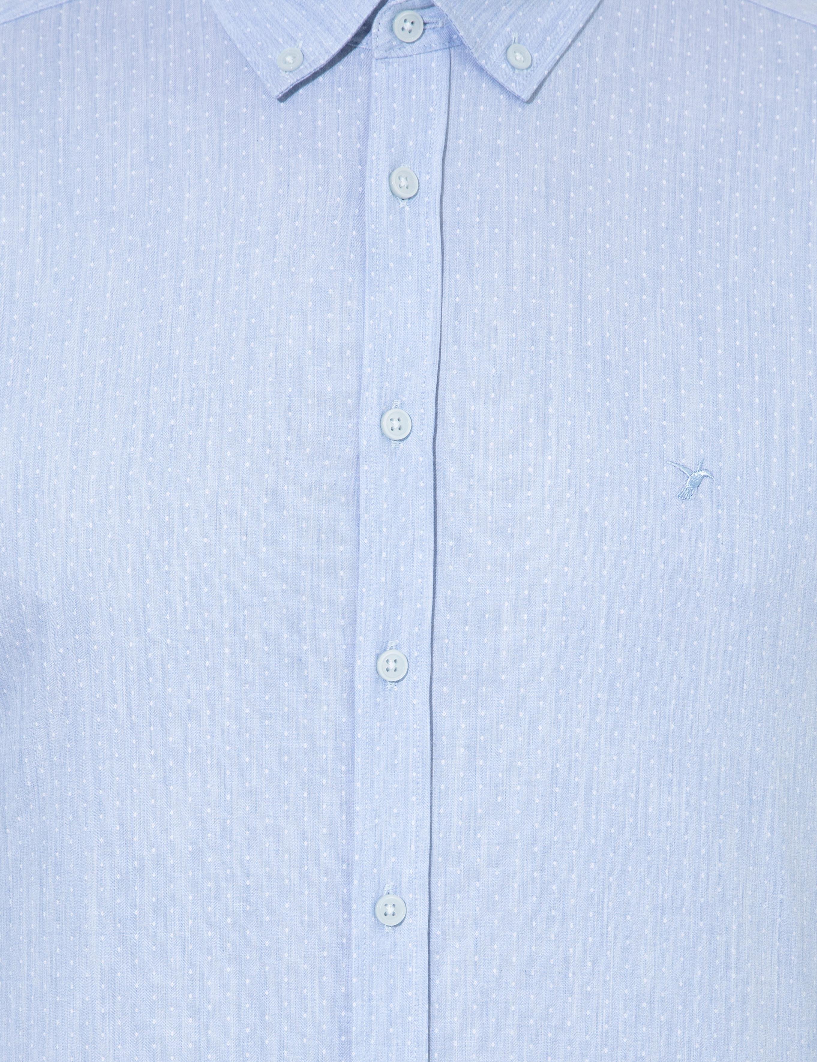 Açık Mavi Slim Fit Uzun Kollu Gömlek - 50209869006
