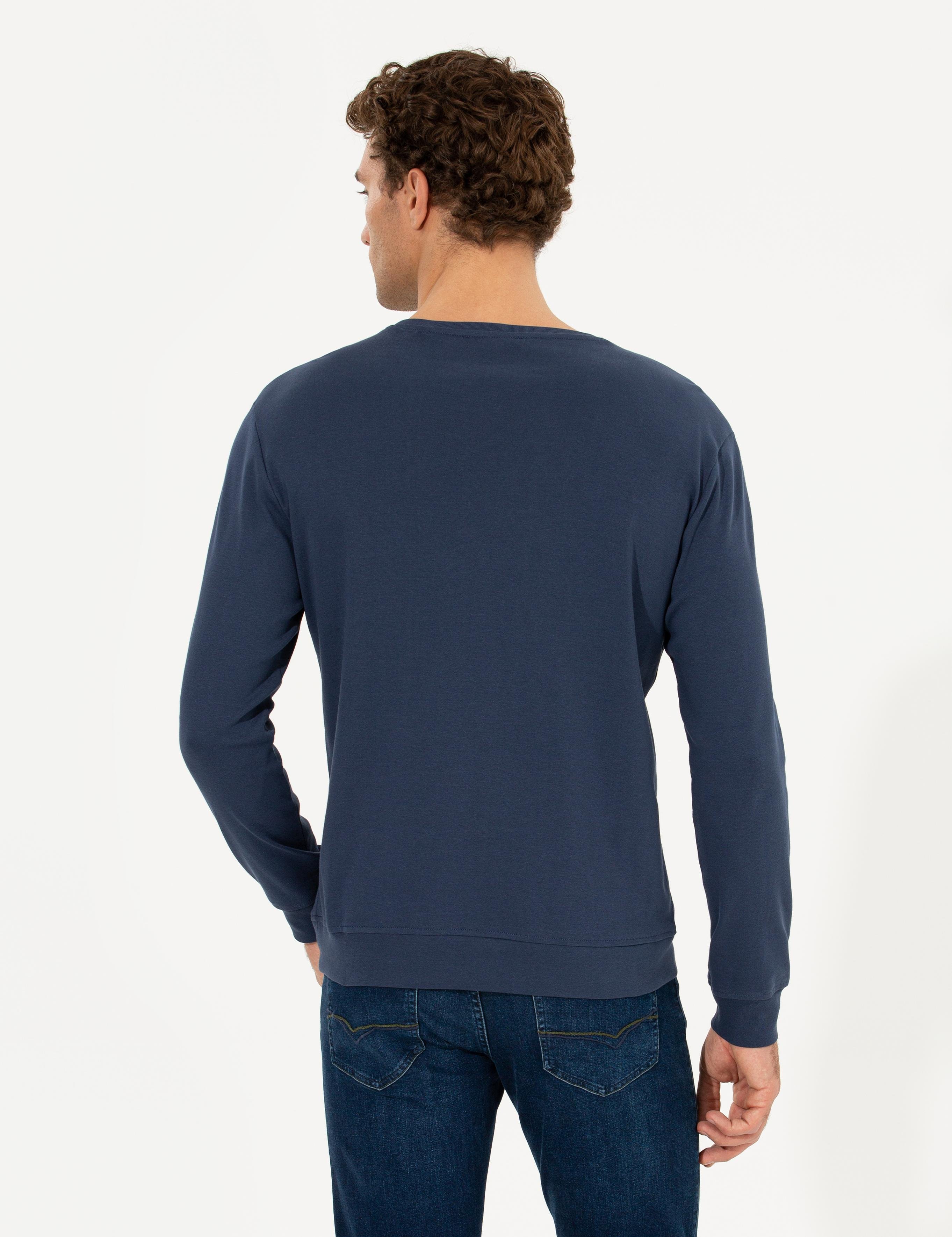 Lacivert Regular Fit Sweatshirt - 50229240028
